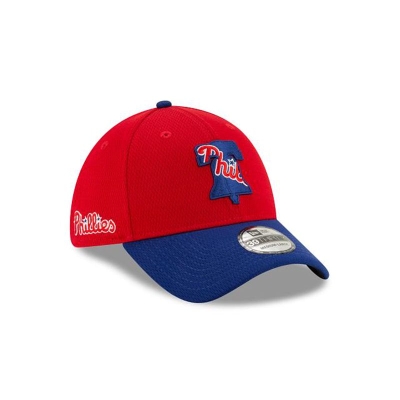 Philadelphia Phillies Gorra | New Era MLB 2021 Spring Training 39thirty Stretch Fit Cap Mexico - Rojos